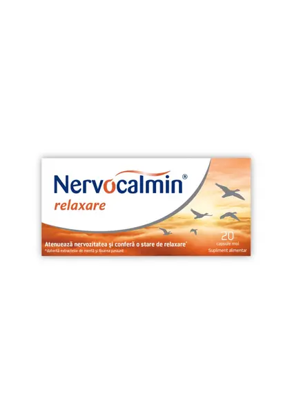Nervocalmin relaxare, 20 capsule, Biofarm