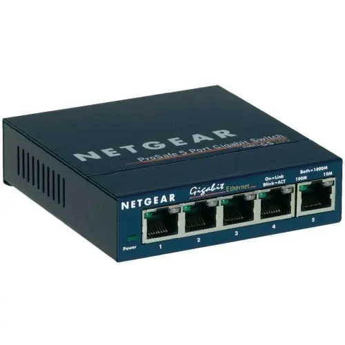 netgear NETGEAR, Switch 5 ports Gigabit, ProSafe, Desktop, metal, 16Gbps Bandwidth, MTBF 1 million hours (11