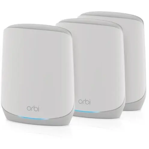 netgear Sistem mesh WiFi 6 tri-band NETGEAR® Orbi™, 5,4 Gbps, cu 1 an de garantie NETGEAR Armor inclus, router + 2 sateliti blindati