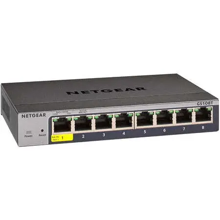 netgear Switch NetGear GS108Tv3, 8 porturi, Gigabit, Smart Managed Pro, Cloud Management