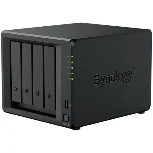 Network Attached Storage Synology DS425+, 4-Bay, Intel Celeron Quad-Core J4125, 2GB DDR4, 1x 1GbE, 1x 2.5GbE, 2x USB 3.2 Gen 1