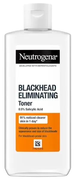 Neutrogena Clear & Defend Toner anti-puncte negre cu acid salicilic 0.5%, 200 ml