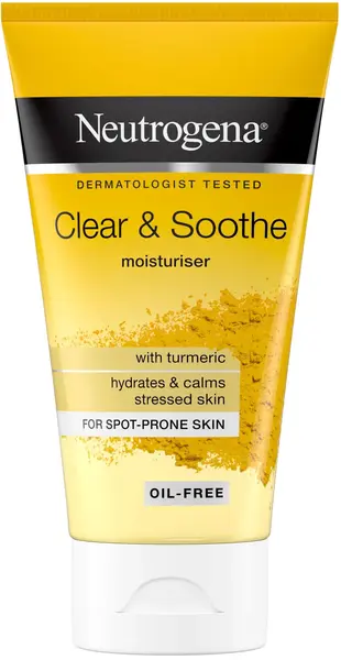 Neutrogena Clear & Soothe hidratant pentru față cu turmeric, 75 ml