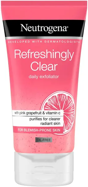 Neutrogena Refreshingly Clear exfoliant pentru față, 150 ml