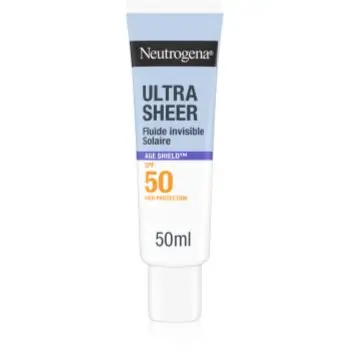 Neutrogena Ultra Sheer Age Shield fluid cu o consistenta usoara SPF 50