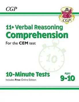 New 11+ CEM 10-Minute Tests: Comprehension - Ages 9-10 (with Online Edition), Paperback/CGP Books
