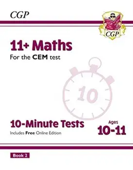 New 11+ CEM 10-Minute Tests: Maths - Ages 10-11 Book 2 (with Online Edition), Paperback/CGP Books