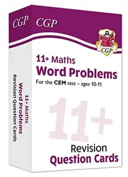 New 11+ CEM Revision Question Cards: Maths Word Problems - Ages 10-11, Hardback/CGP Books
