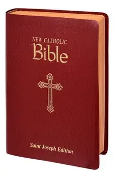 New Catholic Bible--Medium Print (Burgundy), Leather/***