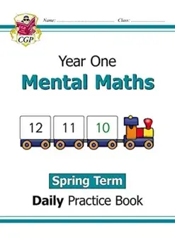 New KS1 Mental Maths Daily Practice Book: Year 1 - Spring Term, Paperback/CGP Books