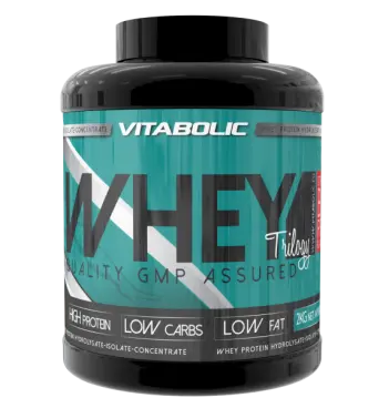 New Whey Trilogy Triple Capsuni, 2kg, Vitabolic