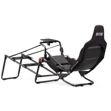 Next Level Racing Cockpit de simulare Next Level Formula Lite Pro Foldable, Pliabil, cu roti pentru mobilitate usoara, Negru