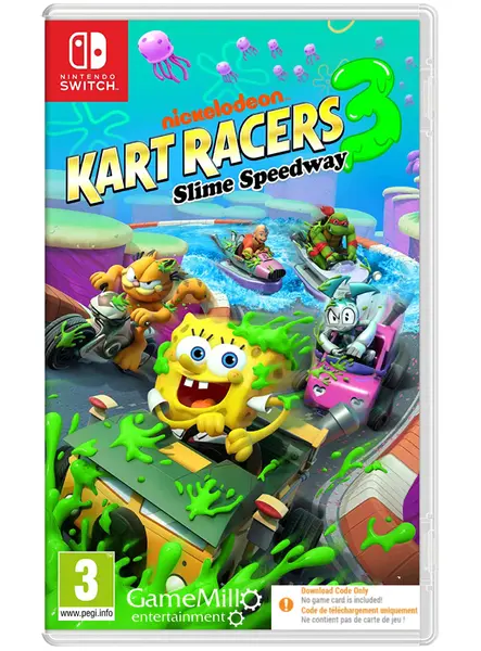Nickelodeon Kart Racers 3 Slime Speedway (code In A Box) PC|Nintendo Switch|Xbox One|Xbox Series S/X|PlayStation 4|PlayStation 5