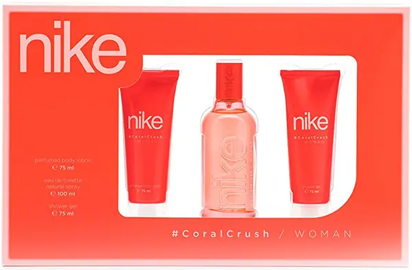 Nike Next Gen Set Coral Crush - Apă de toaletă, Gel de duș și Loțiune, 100 + 2 x 75 ml