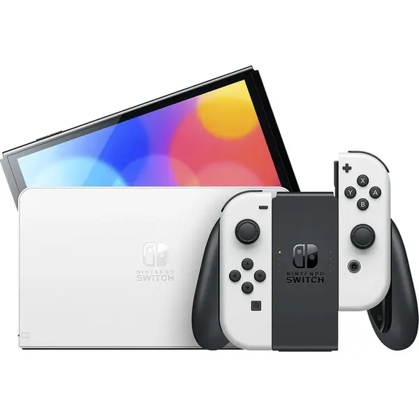 NINTENDO Consola Nintendo Switch OLED 64GB White, 7 inch, alb