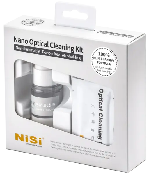NiSi Cleaning Kit Nano Optical, Solutie curatare obiectiv/filtre