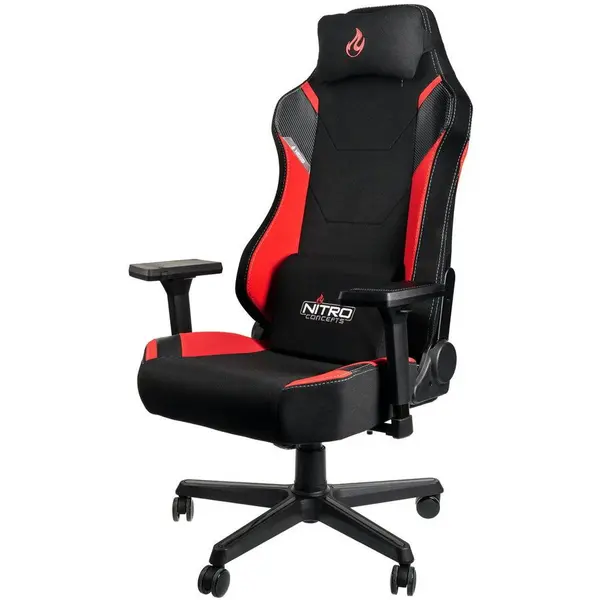 Nitro Concepts Scaun Gaming Nitro Concepts X1000, reglabil, Negru/Rosu