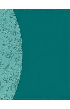 Niv, Beautiful Word Bible, Updated Edition, Peel/Stick Bible Tabs, Leathersoft, Teal, Red Letter, Comfort Print: 600+ Full-Color Illustrated Verses - Zondervan
