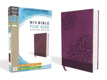 Niv, Bible for Kids, Leathersoft, Purple, Red Letter Edition, Comfort Print: Thinline Edition/Zondervan