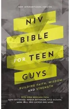 NIV Bible for Teen Guys, Hardcover: Building Faith, Wisdom and Strength - Zondervan