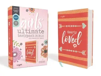 Niv, Girls' Ultimate Backpack Bible, Faithgirlz Edition, Compact, Flexcover, Coral, Red Letter Edition, Comfort Print/***