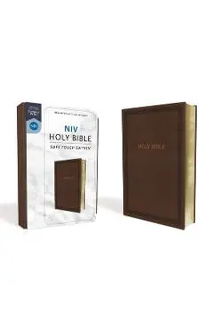 NIV, Holy Bible, Soft Touch Edition, Imitation Leather, Brown, Comfort Print - Zondervan