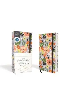 Niv, Journal the Word New Testament, Pocket Bible Edition, Hardcover, Floral, Red Letter, Comfort Print - Zondervan