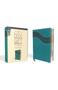 Niv, Premium Gift Bible, Leathersoft, Blue, Red Letter Edition, Comfort Print - Zondervan