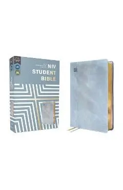 Niv, Student Bible, Leathersoft, Teal, Comfort Print - Philip Yancey