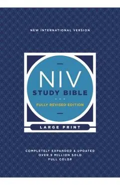 NIV Study Bible, Fully Revised Edition, Large Print, Hardcover, Red Letter, Comfort Print - Kenneth L. Barker