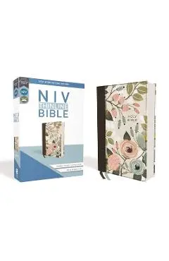Niv, Thinline Bible, Cloth Over Board, Floral, Red Letter Edition, Comfort Print - Zondervan