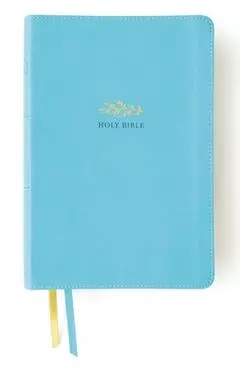 Niv, Women's Devotional Bible, Large Print, Leathersoft, Teal, Comfort Print - Zondervan