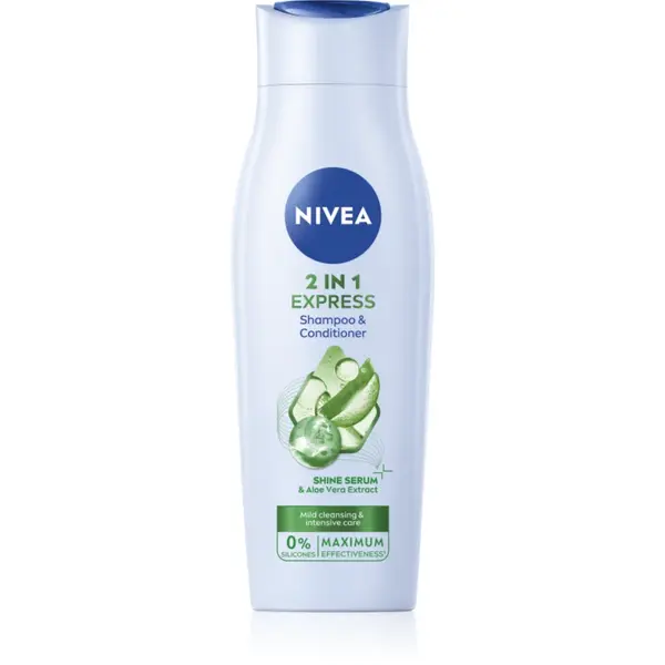 NIVEA 2in1 Care Express Protect & Moisture sampon si balsam 2 in 1 250 ml