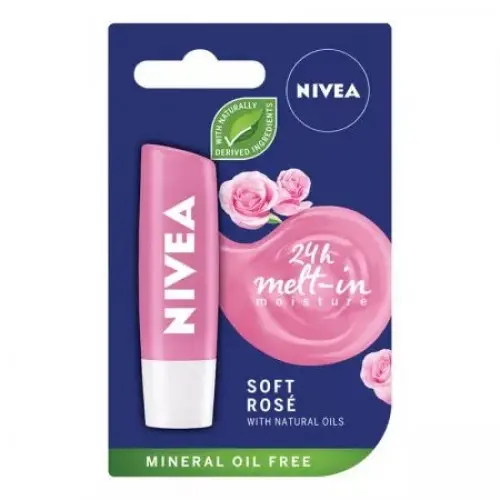 Nivea balsam de buze Soft Rose, 4.8g Zephyr Labs