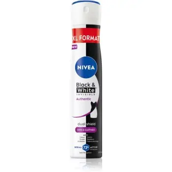 NIVEA Black & White Authentic spray anti-perspirant 72 ore