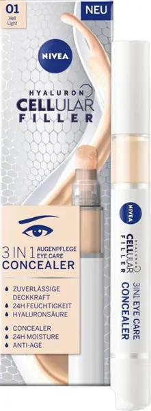 Nivea Cellular Cremă-corector antirid pentru ochi, 01 Nuanță deschisă, 4 ml