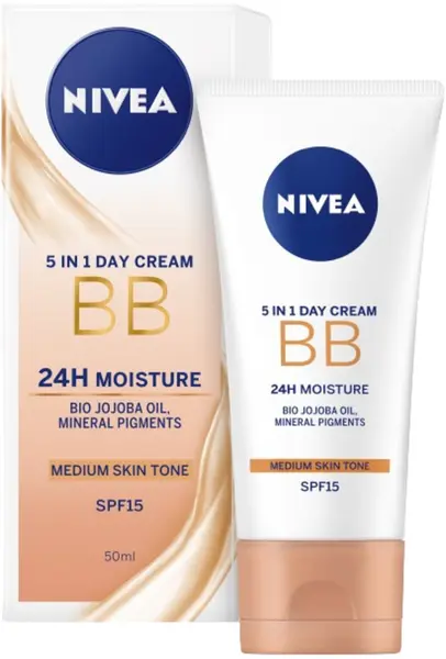 Nivea Cremă de față BB, ton mediu, 50 ml