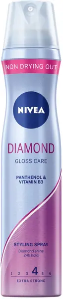 Nivea Diamond Fixativ de păr Gloss Care, 250 ml