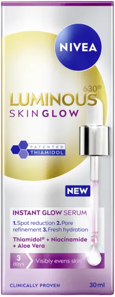 Nivea Luminous Skin Glow Ser pentru o piele radiantă, 30 ml