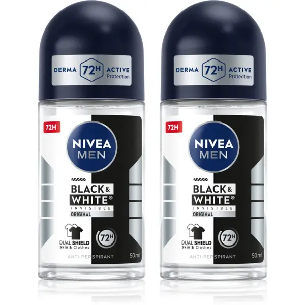 NIVEA MEN Black & White Invisible Original deodorant roll-on antiperspirant ambalaj economic
