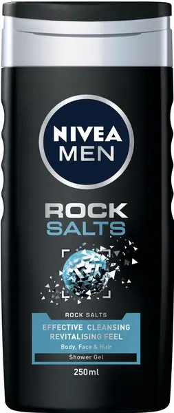 Nivea Men Gel de duș Rock Salts, 250 ml