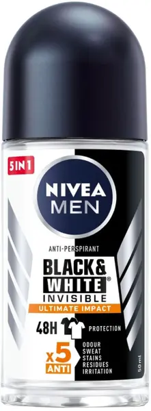 Nivea Men Roll-on Black & White, Ultimate Impact, 50 ml