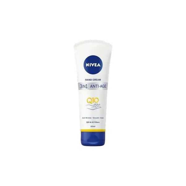Nivea Q10 Anti-Age Care crema ce ofera elasticitatea pielii mainilor 100 ml | Nivea Q10 cremă de mâini 3-în-1 anti-îmbătrânire Volum 100 ml