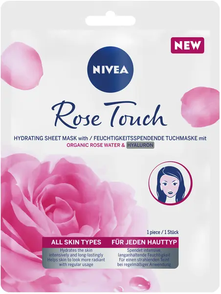 Nivea Rose Touch Mască folie, 1 buc