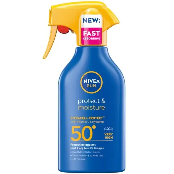 Nivea Spray solar hidratant Sun Protect & Moisture SPF50+ Volum 250 ml