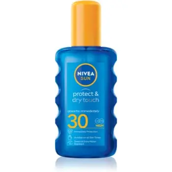 NIVEA SUN Protect & Dry Touch spray transparent pentru bronzat SPF 30