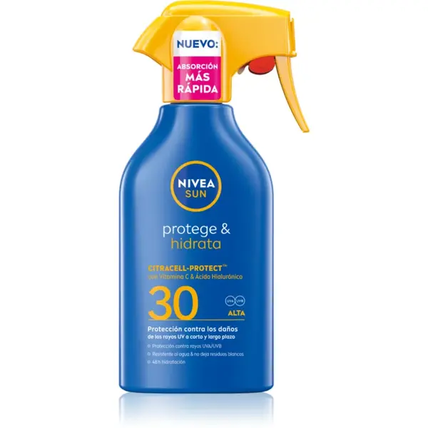 NIVEA SUN Protect & Moisture spray pentru bronzat cu efect de hidratare SPF 30 250 ml