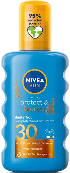 Nivea Sun Spray de protecție solară Protect & Bronze, SPF30, 200 ml