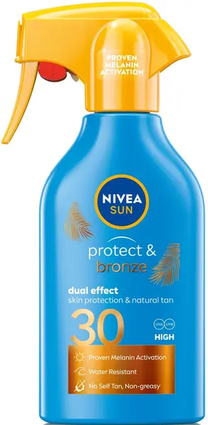 Nivea Sun Spray de protecție solară Protect & Bronze, SPF30, 270 ml