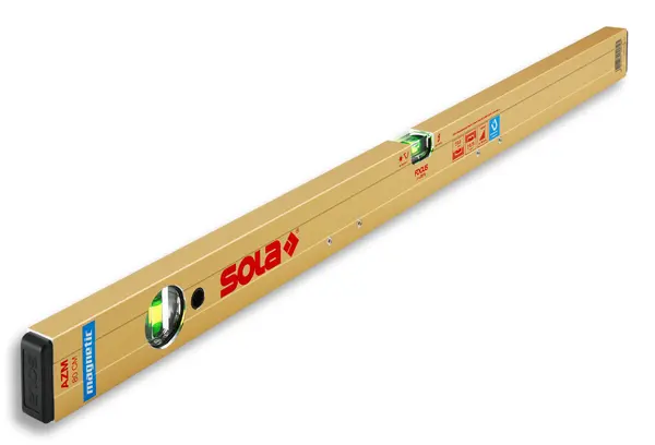 Nivelă cu bula (Boloboc magnetic) cu profil tubular, 100cm AZM 100 - Sola-01821301